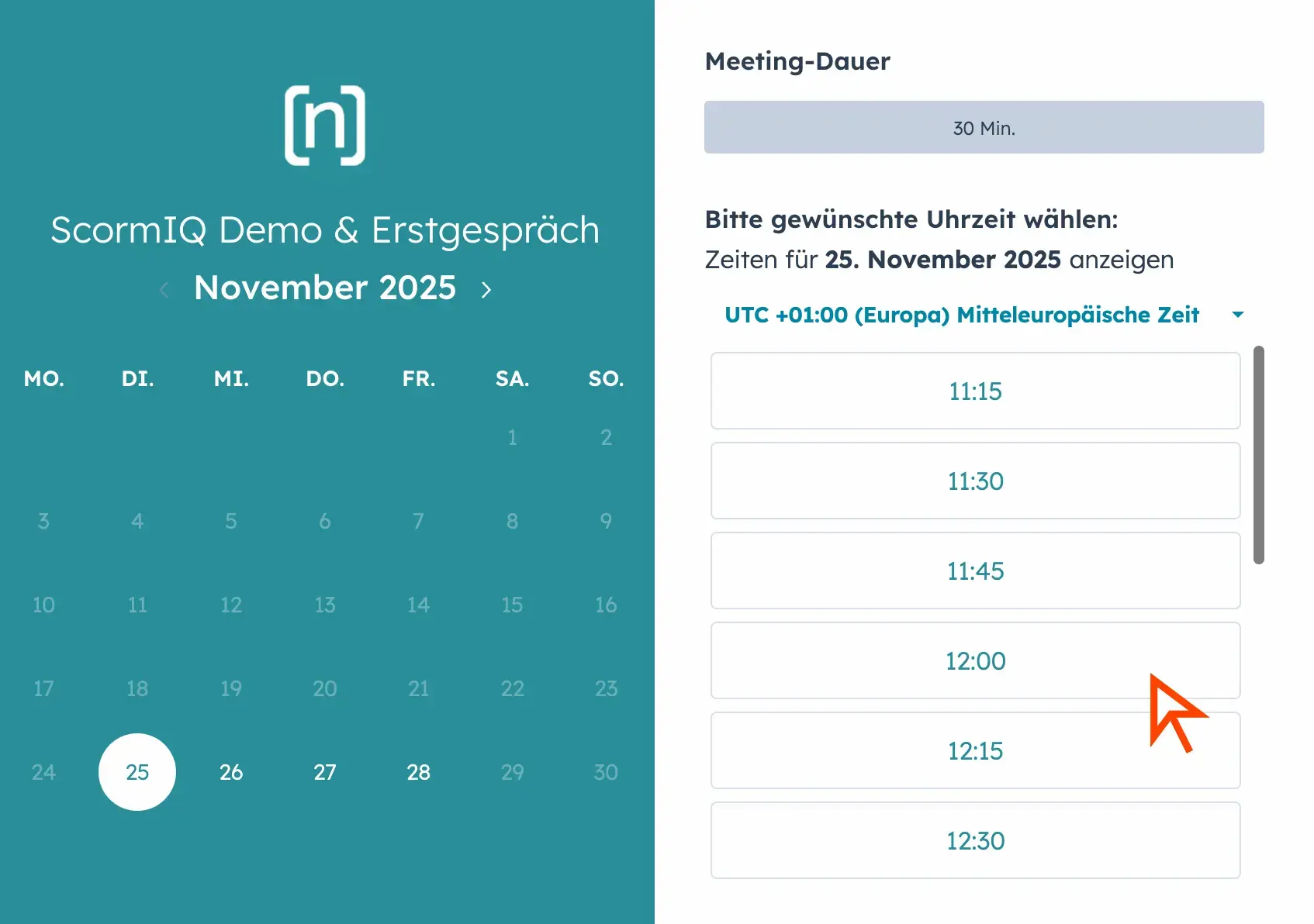 Meeting-Kalender